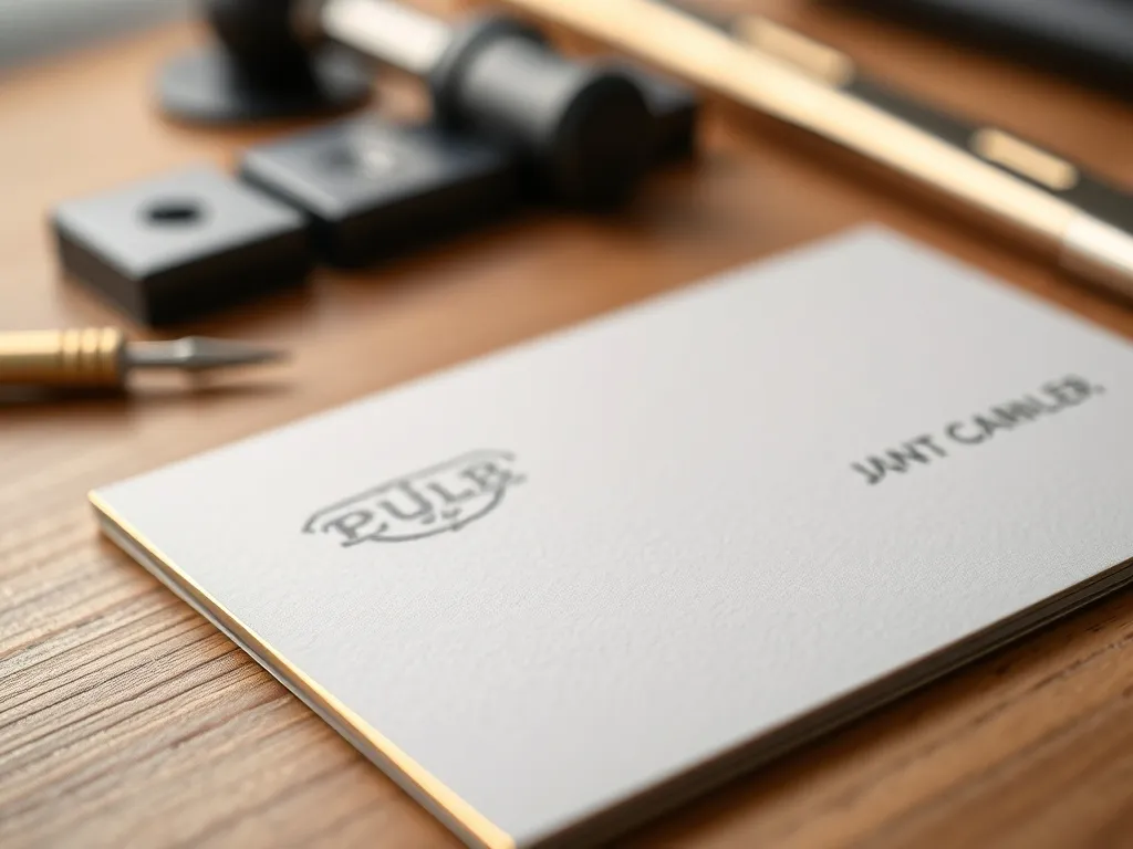 Czym jest hot-stamping i tłoczenie na wizytówce?