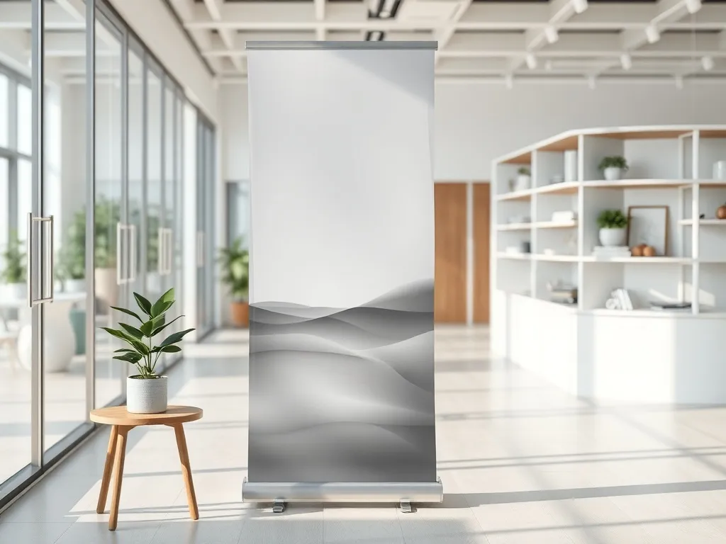 Rollup jako stały element dekoracji biura i showroomu