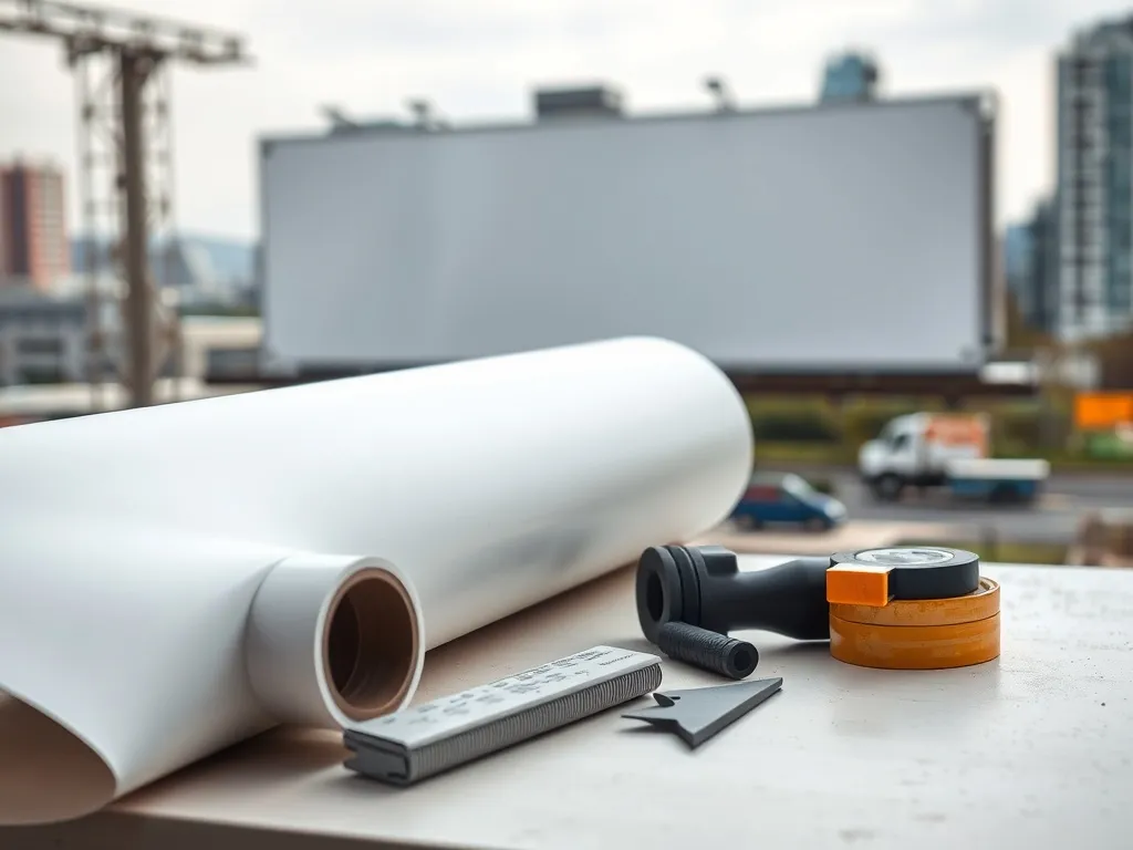 Konserwacja i wymiana winylu na billboardzie – praktyczny poradnik