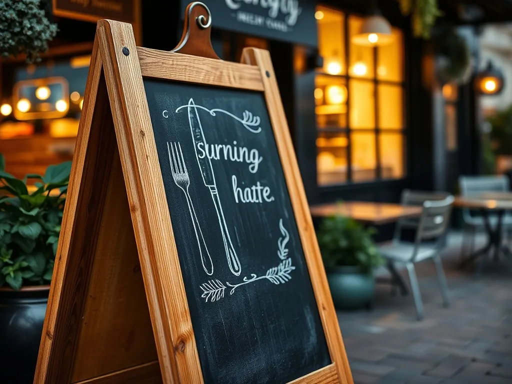 Potykacze kredowe do restauracji – personalizacja menu