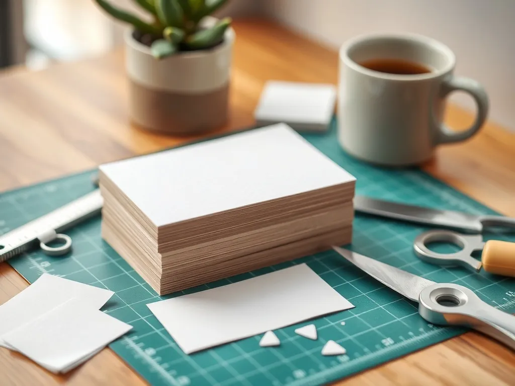 Jak zrobić wizytówkę papierową krok po kroku?