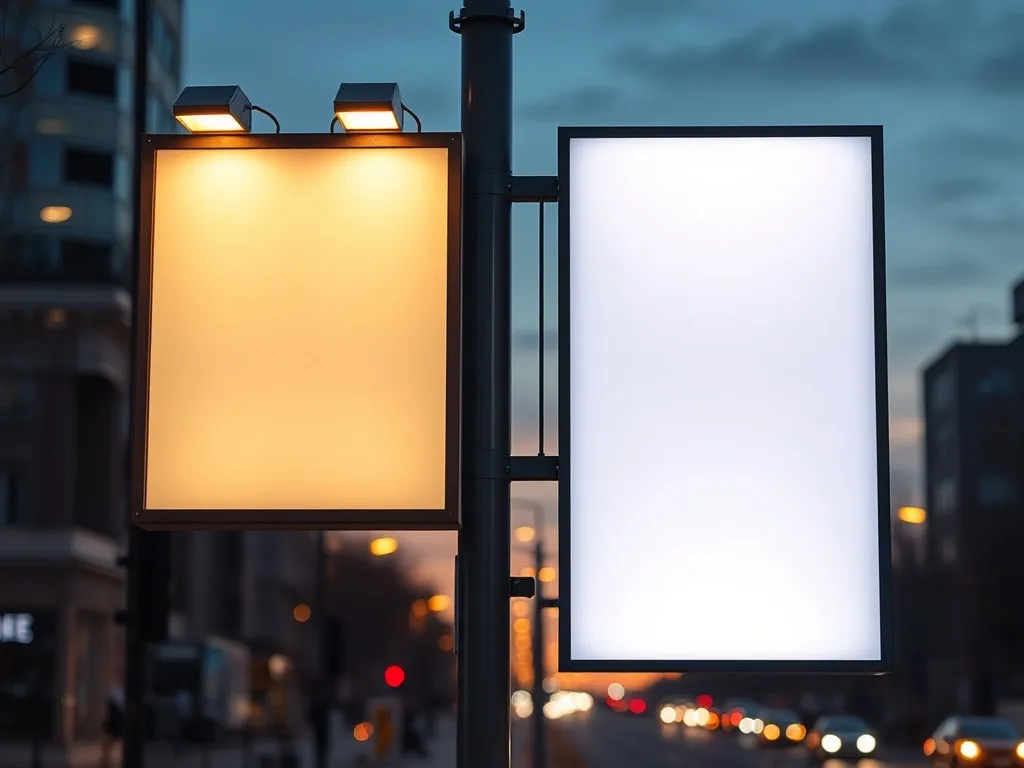 Oświetlenie billboardu – frontlight czy backlight?