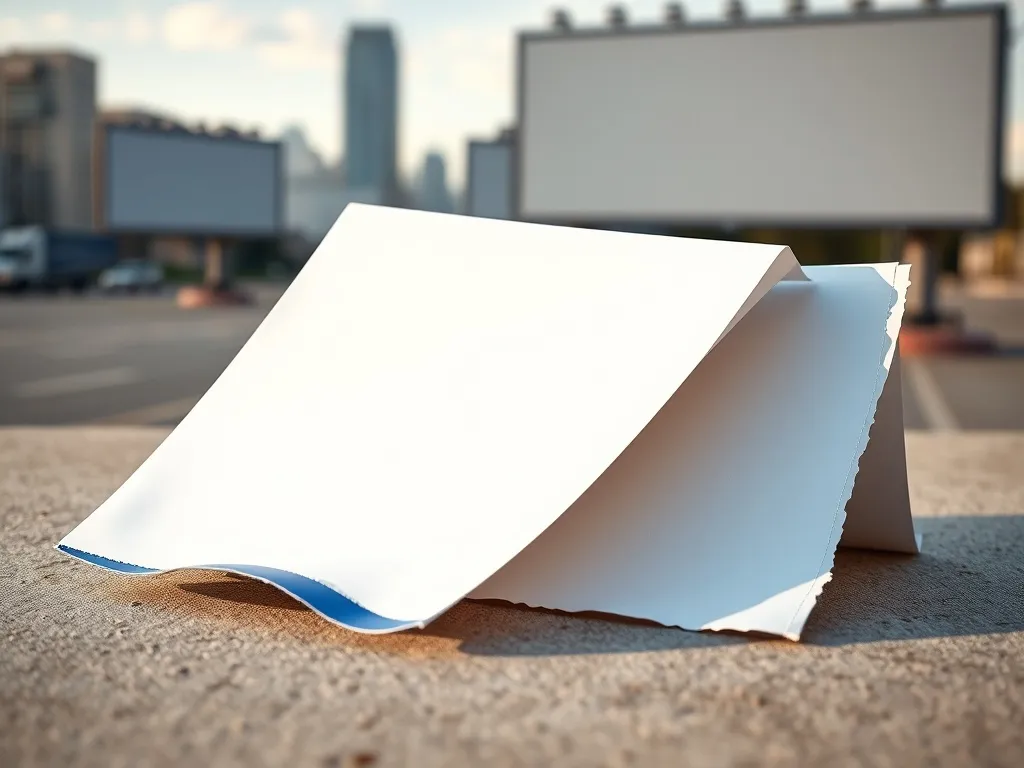 Materiały na billboardy – winyl vs papier blueback