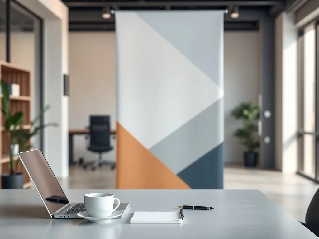 Rollup jako profesjonalne tło do wideokonferencji