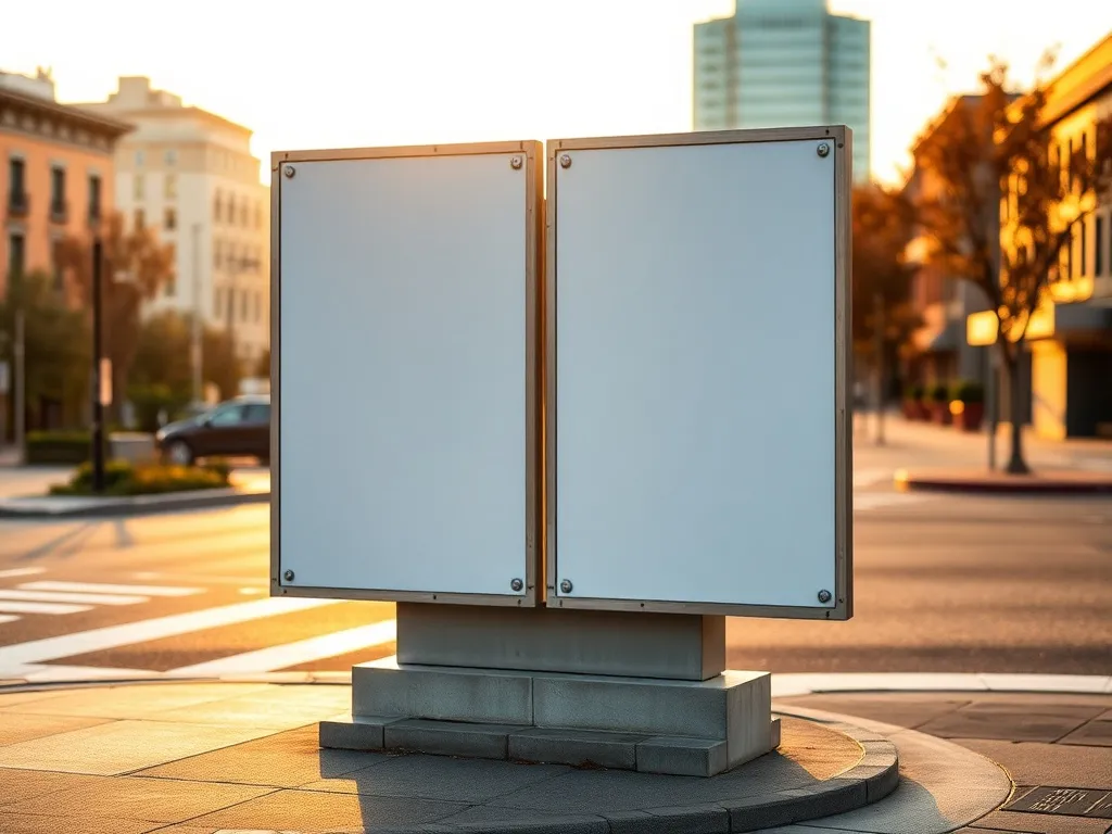Billboardy dwustronne typu V – korzyści i zastosowania