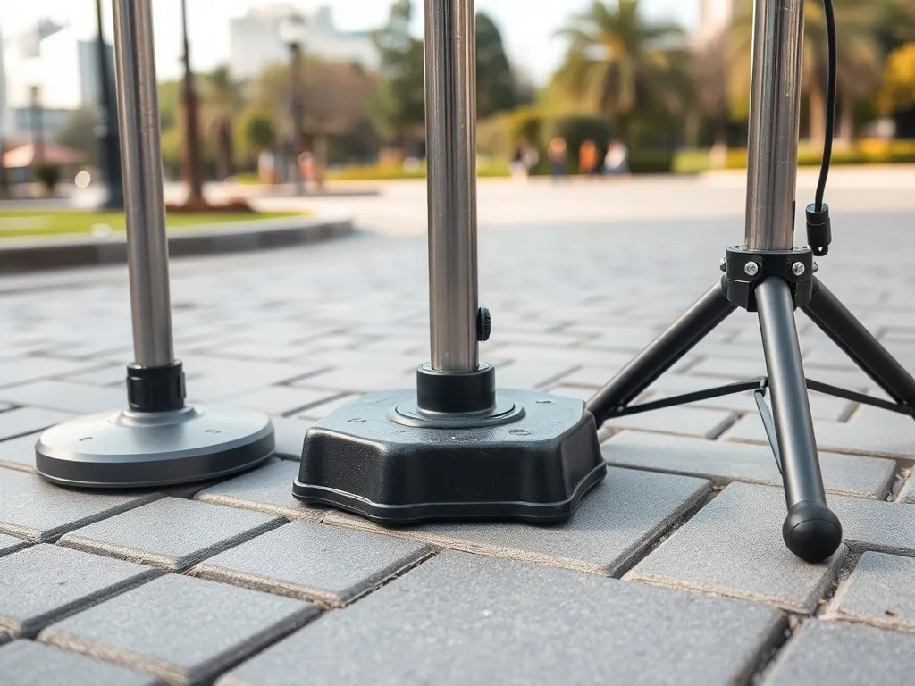 Rollupy zewnętrzne outdoor – różnice w budowie stopy